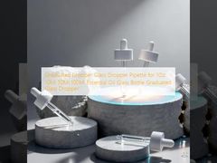 หลอดหยดแก้วแบบมีขีดวัดสำหรับขวดแก้วน้ำมันหอมระเหยขนาด 1 ออนซ์ 10 มล. 30 มล. 100 มล. หลอดหยดแก้วแบบมีขีดวัด