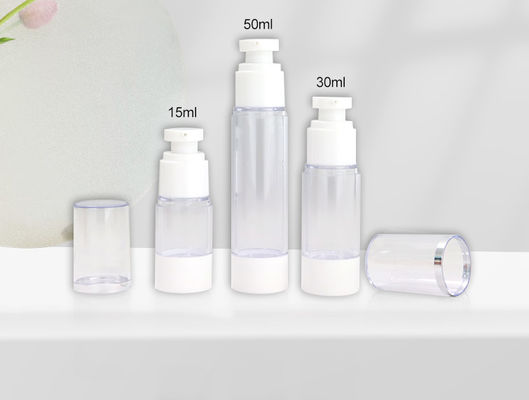 กระป๋องไร้อากาศ การดูแลผิว กระป๋องปั๊มไร้อากาศ 15ml 30ml 50ml บรรจุภัณฑ์ที่ยั่งยืนสําหรับผลิตภัณฑ์ความงาม