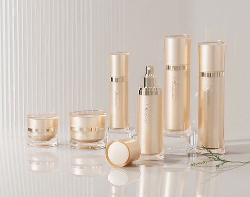 6pcs Luxury Acrylic Cosmetic Lotion Pump Flask Set With CreamContainer 30ml - 120ml กล่องปั๊มน้ํามันครีม