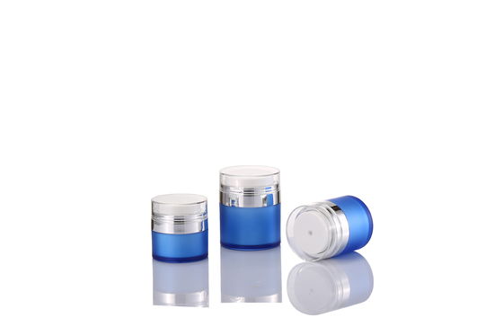 PP Center Out Jar ครีมผิวหน้า Jar Empty ถังเครื่องสําอางที่ไม่มีอากาศ 15ml 30ml 50ml