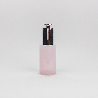 ปรับแต่ง 30ml PETG ดอกสีชมพู กระป๋อง Dropper กระป๋อง Dropper ด้วย Press Top Dropper