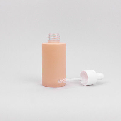 กระป๋องน้ําตก PETG ขนาด 60 มิลลิลิตร ที่มีหัวยางสีขาวสําหรับซีรั่มหน้า