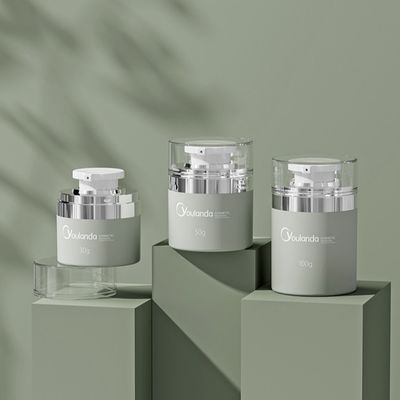 กระปุกครีมไร้อากาศ 30ml 50ml 100ml กระปุกครีมไร้อากาศ PP PETG กระปุกครีมไร้อากาศ
