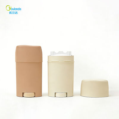PP Deodorant Stick Container Antiperspirant พลาสติก คอสเมกติก แพคเกจ ท่อดีโอเดอเรนต์ที่เป็นมิตรต่อสิ่งแวดล้อม